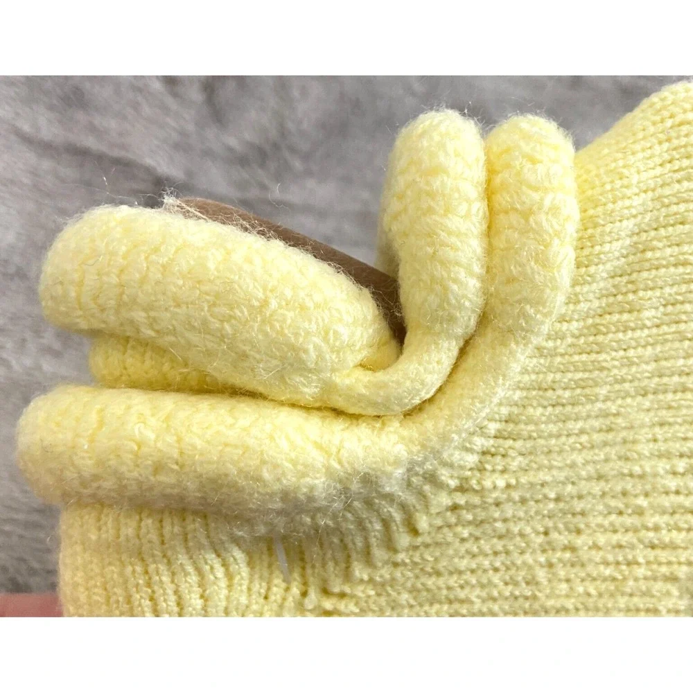 Vintage Men's IZOD Pastel YELLOW Orlon Terry Cushion Foot ANKLE Sun SOCKS NEW